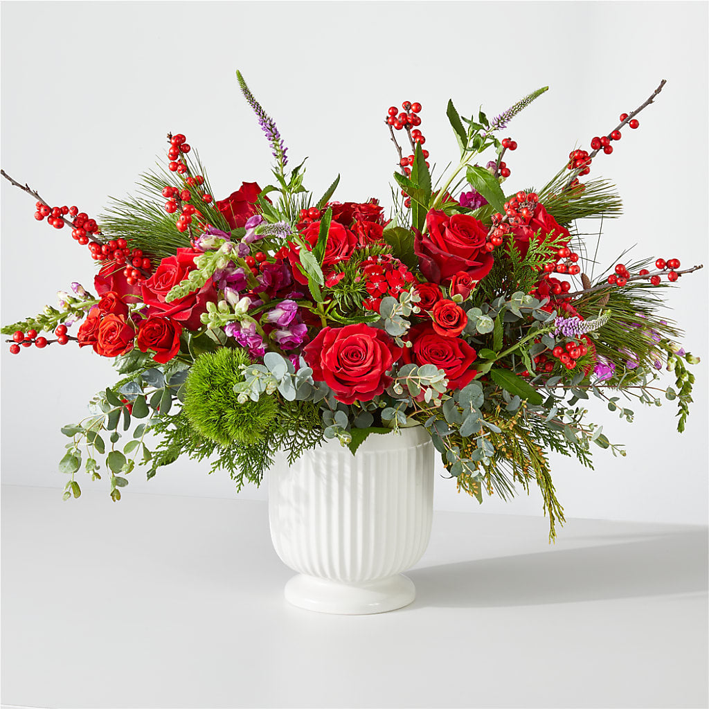 Big Red Bow Bouquet – BUZ N' BEE FLORIST GIFT & NURSERY, Clinton LA