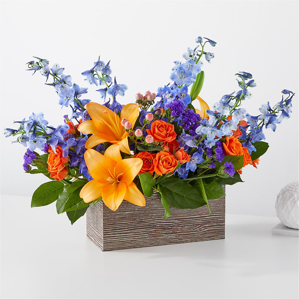 Radiant Citrus Box Bouquet – BUZ N' BEE FLORIST GIFT & NURSERY, Clinton LA