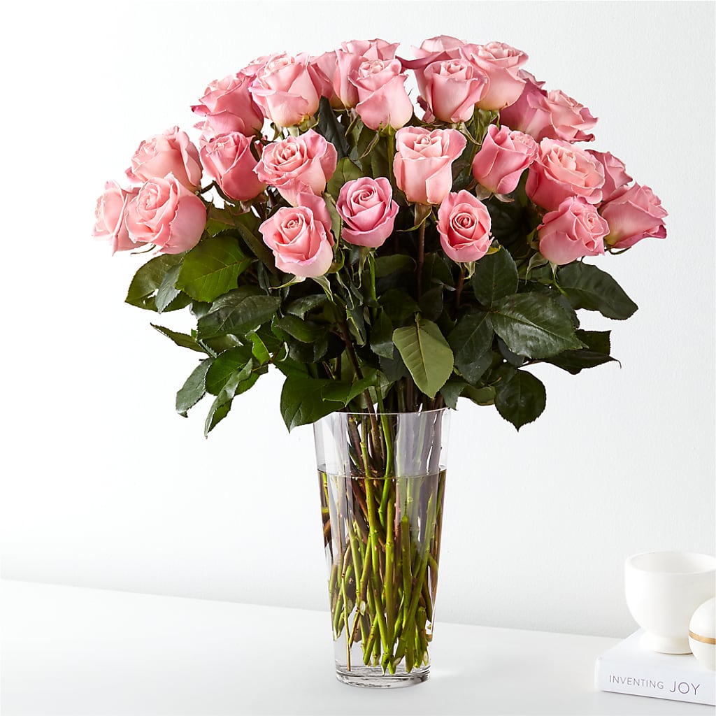 Long Stem Pink Rose Bouquet – BUZ N' BEE FLORIST GIFT & NURSERY, Clinton LA