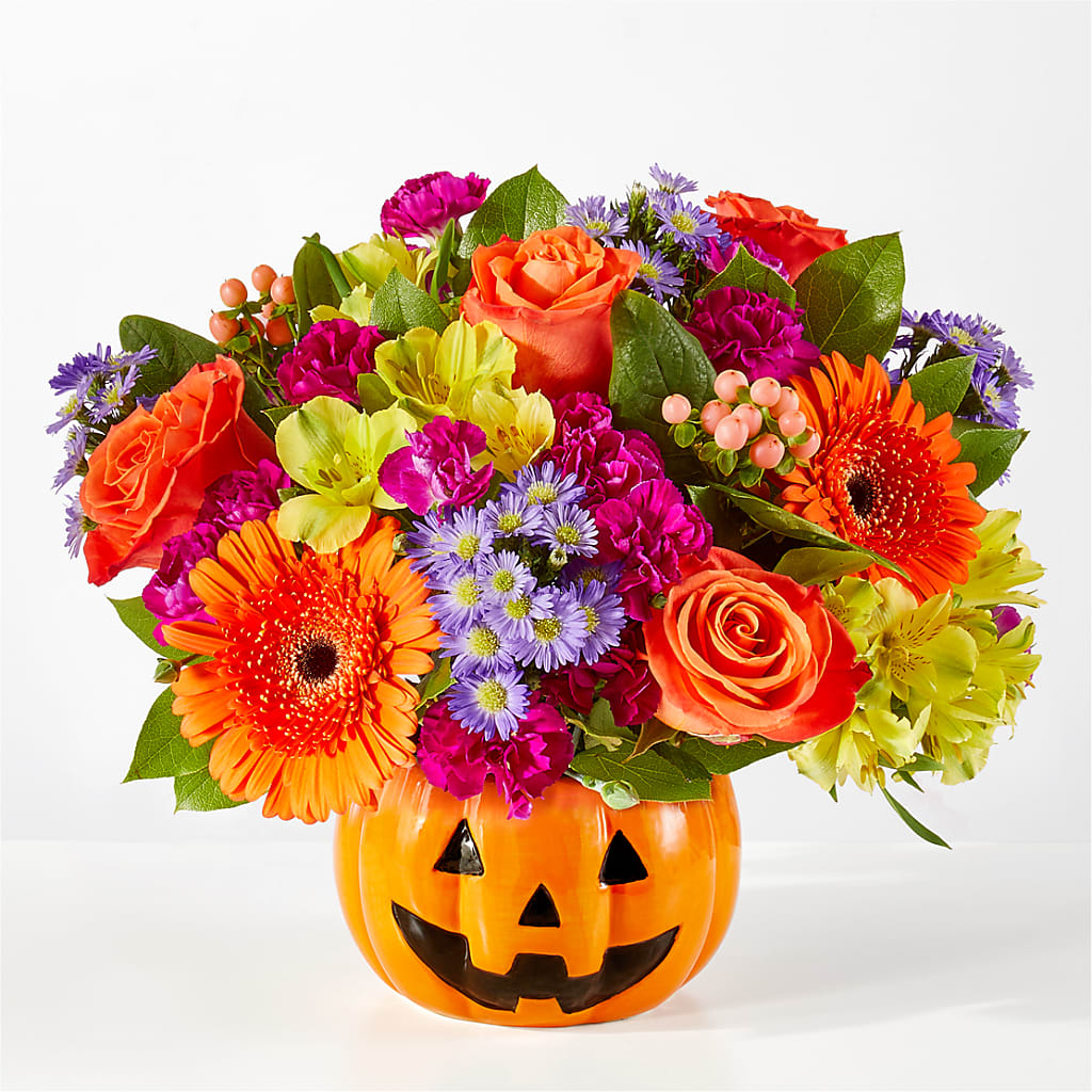 Tricks & Treats Pumpkin – BUZ N' BEE FLORIST GIFT & NURSERY, Clinton LA