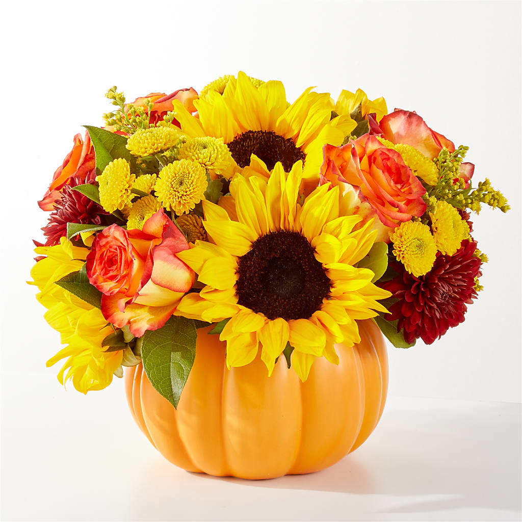 Golden Gourd Pumpkin Bouquet – BUZ N' BEE FLORIST GIFT & NURSERY, Clinton LA
