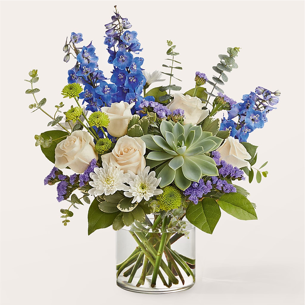 Cerulean Waves Bouquet – BUZ N' BEE FLORIST GIFT & NURSERY, Clinton LA