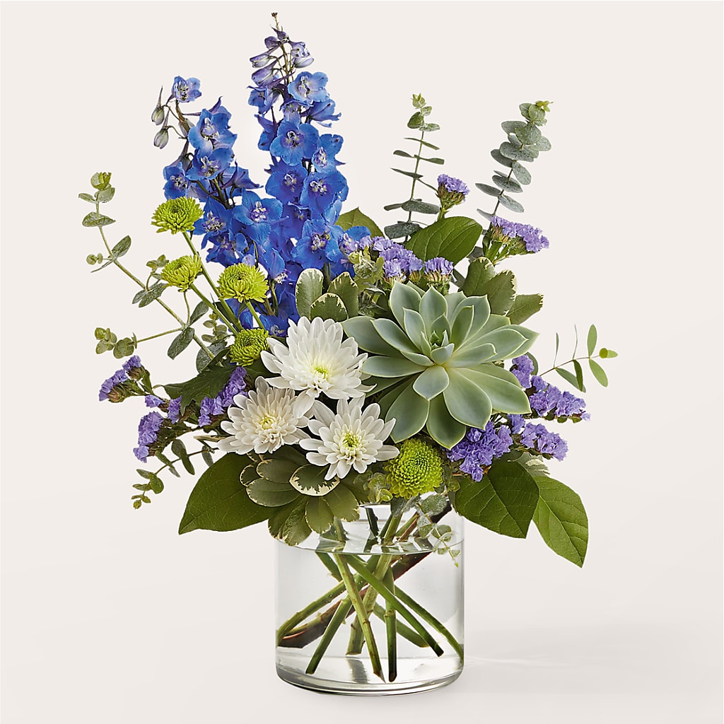 Cerulean Waves Bouquet – BUZ N' BEE FLORIST GIFT & NURSERY, Clinton LA