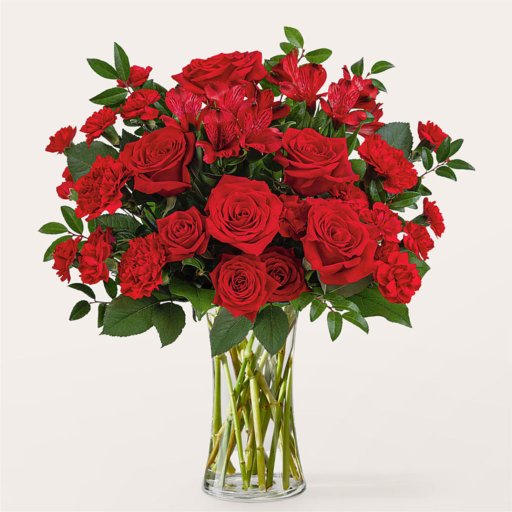 Brilliant Ruby Bouquet – BUZ N' BEE FLORIST GIFT & NURSERY, Clinton LA