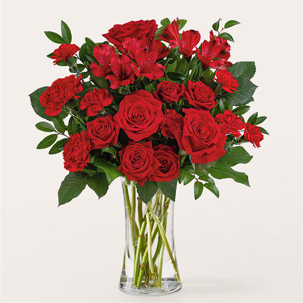 Brilliant Ruby Bouquet – BUZ N' BEE FLORIST GIFT & NURSERY, Clinton LA