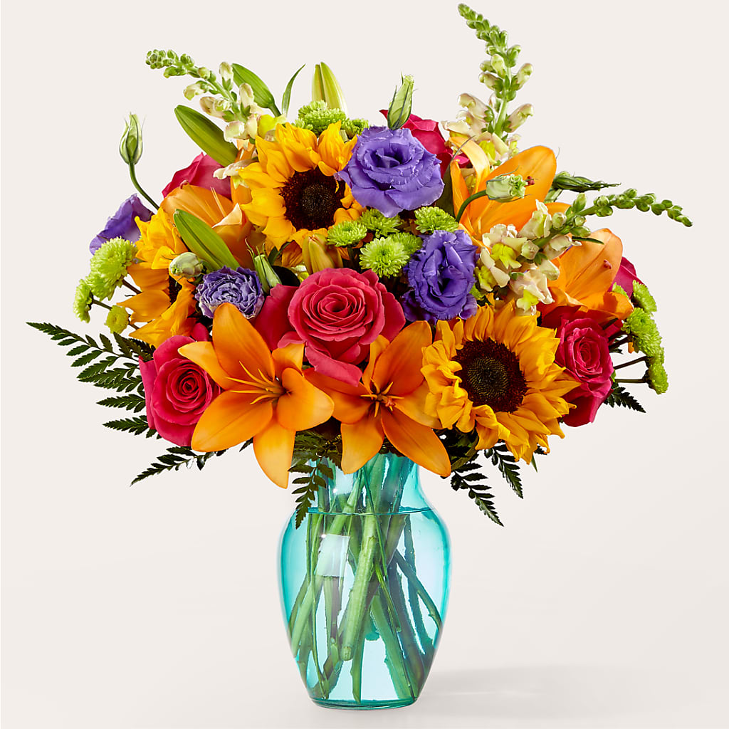Double Rainbow Bouquet – BUZ N' BEE FLORIST GIFT & NURSERY, Clinton LA