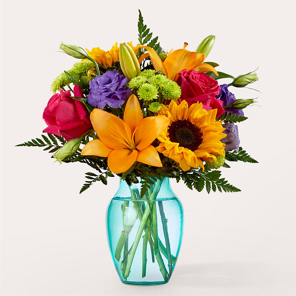 Double Rainbow Bouquet – BUZ N' BEE FLORIST GIFT & NURSERY, Clinton LA