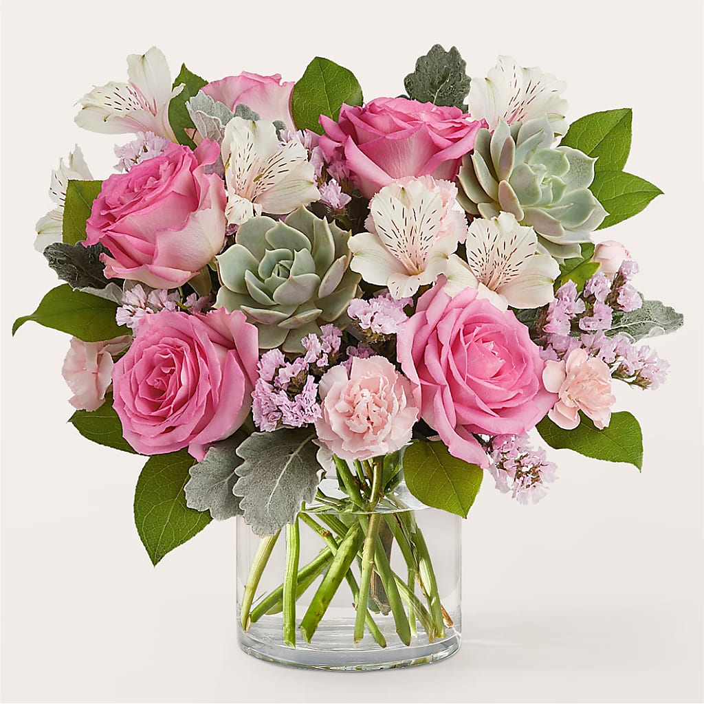 Dusty Rose Bouquet – BUZ N' BEE FLORIST GIFT & NURSERY, Clinton LA