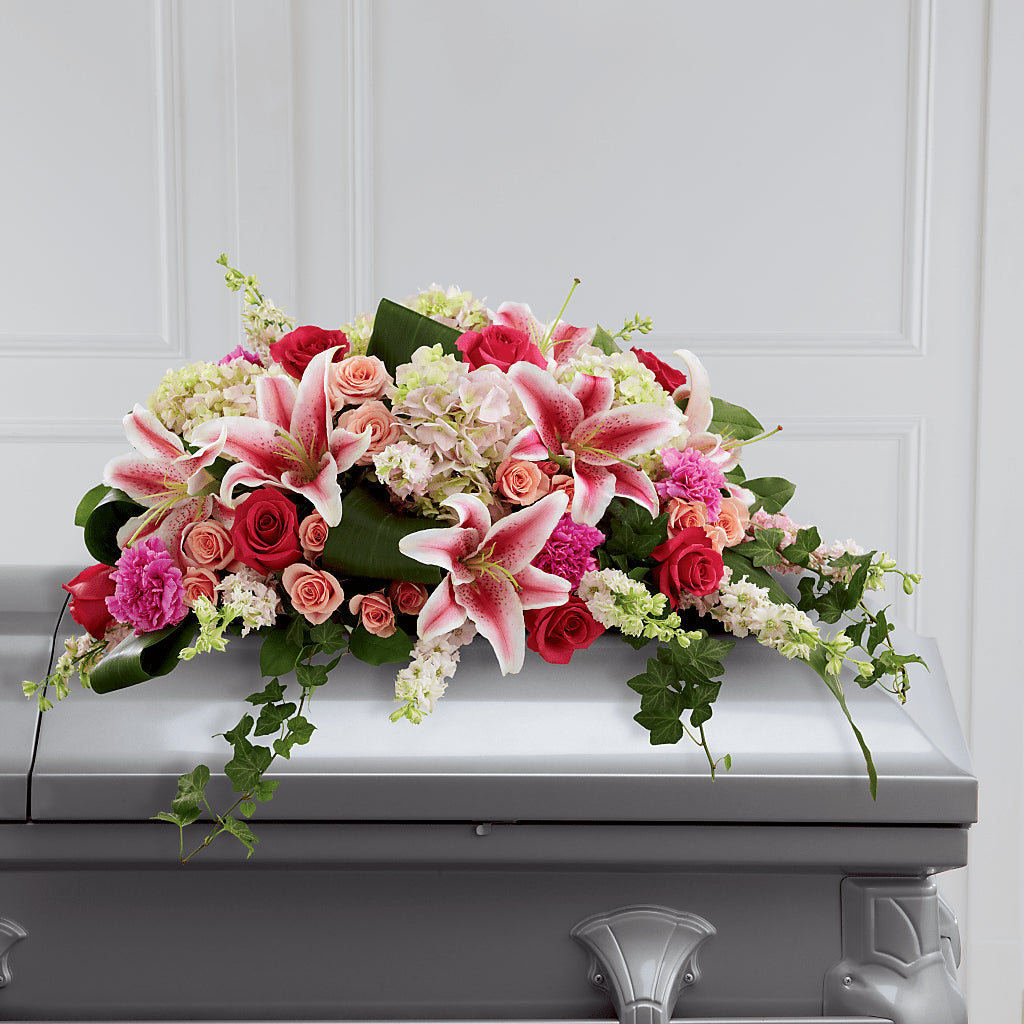 Splendid Grace Casket Spray – BUZ N' BEE FLORIST GIFT & NURSERY, Clinton LA