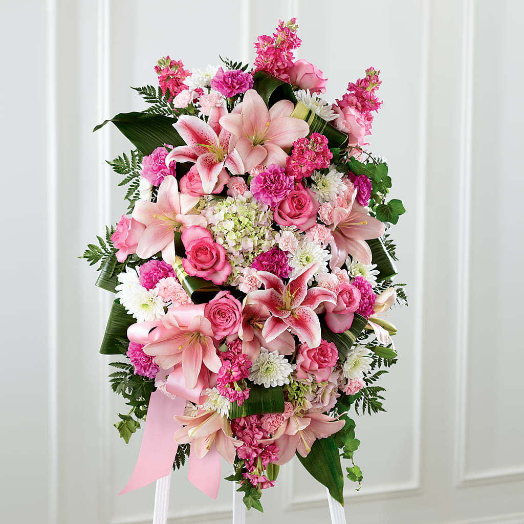 Comforting Standing Spray – BUZ N' BEE FLORIST GIFT & NURSERY, Clinton LA
