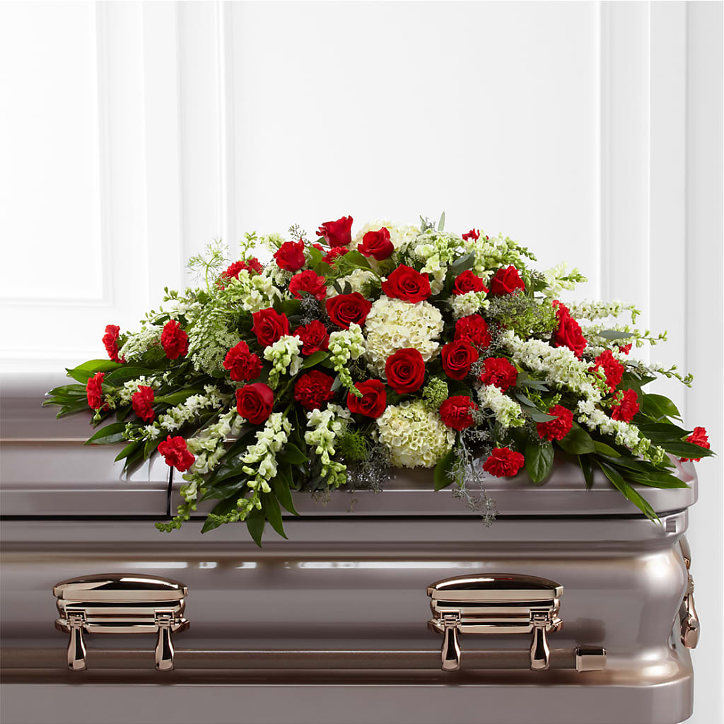 Sincerity Casket Spray – BUZ N' BEE FLORIST GIFT & NURSERY, Clinton LA