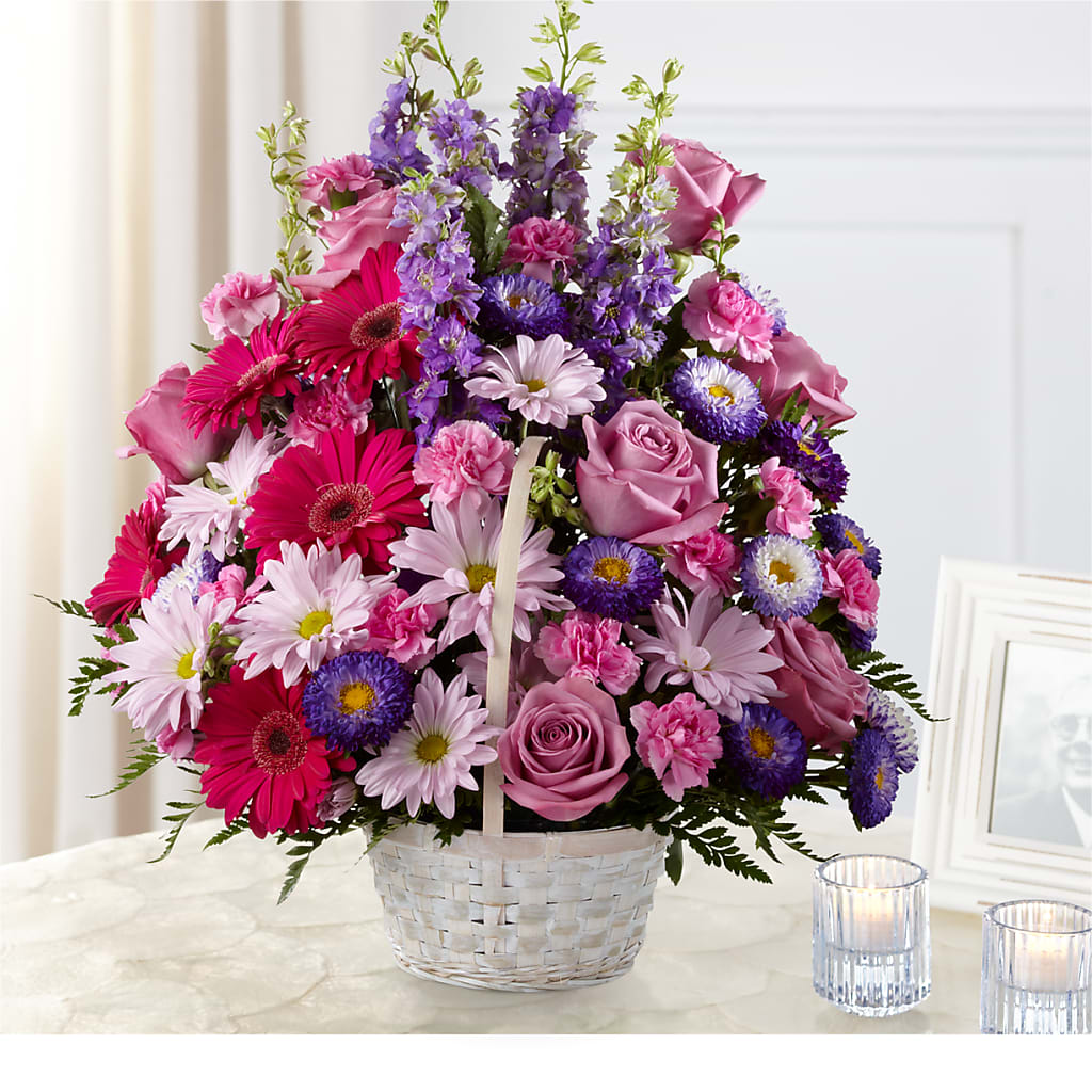 Pastel Peace Basket – BUZ N' BEE FLORIST GIFT & NURSERY, Clinton LA
