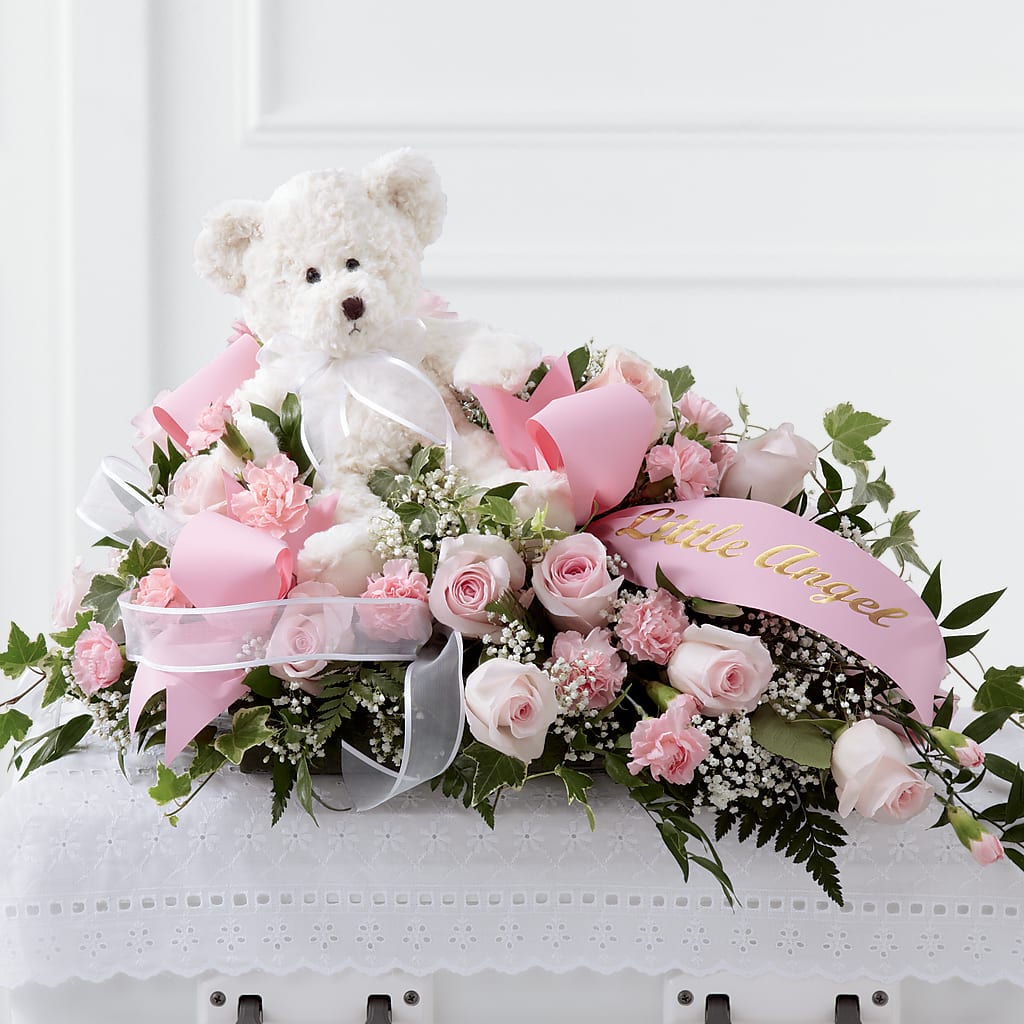 Touch of Sympathy Casket Spray – BUZ N' BEE FLORIST GIFT & NURSERY, Clinton LA