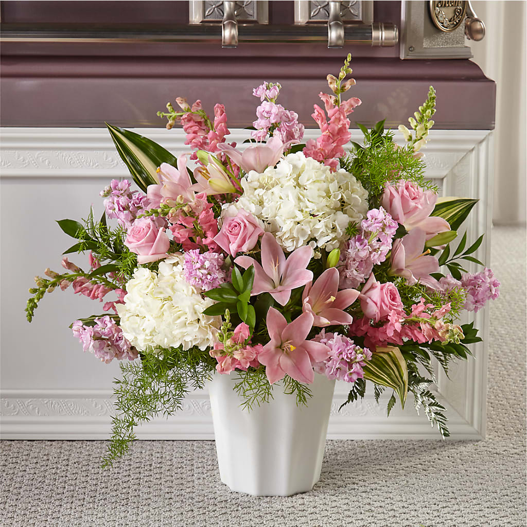 Simply Serene Floor Basket – BUZ N' BEE FLORIST GIFT & NURSERY, Clinton LA