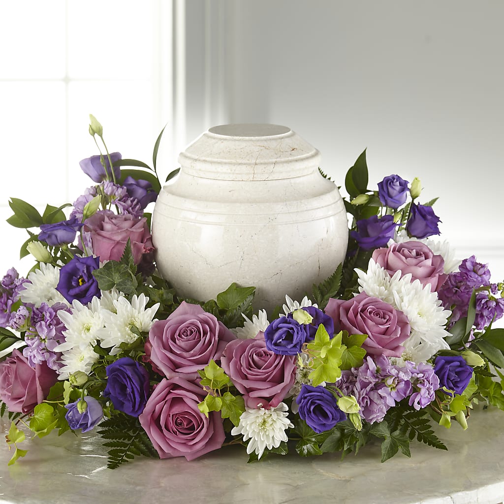 Blooming Sympathy Cremation Adornment – BUZ N' BEE FLORIST GIFT & NURSERY, Clinton LA