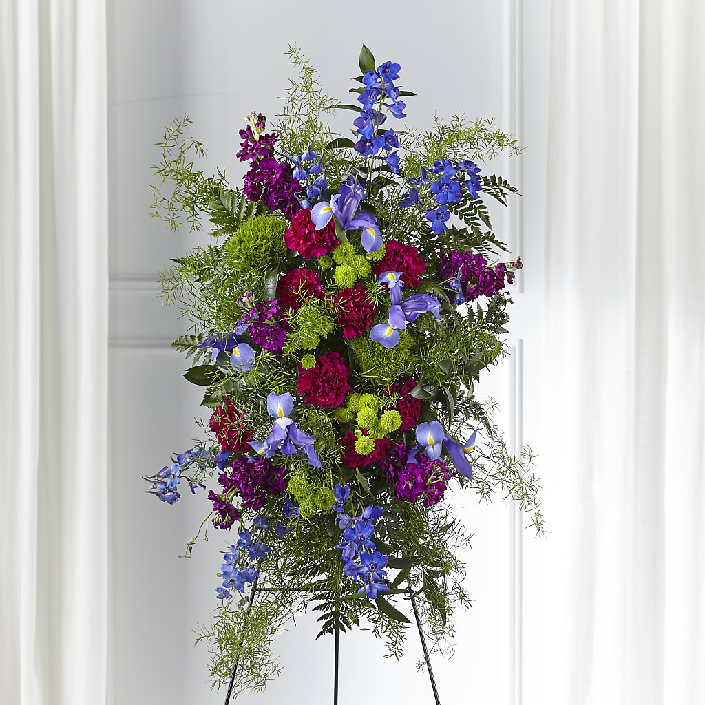 Heavenly Skies Standing Spray – BUZ N' BEE FLORIST GIFT & NURSERY, Clinton LA