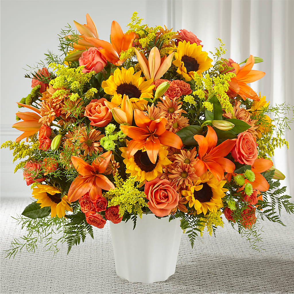 Harvest Thoughts Floor Basket – BUZ N' BEE FLORIST GIFT & NURSERY, Clinton LA