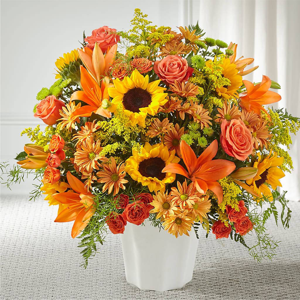 Harvest Thoughts Floor Basket – BUZ N' BEE FLORIST GIFT & NURSERY, Clinton LA