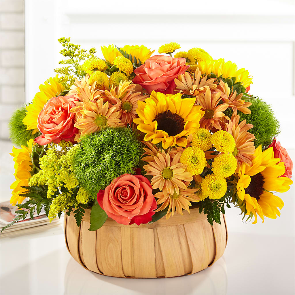 Harvest Sunflower Basket – BUZ N' BEE FLORIST GIFT & NURSERY, Clinton LA