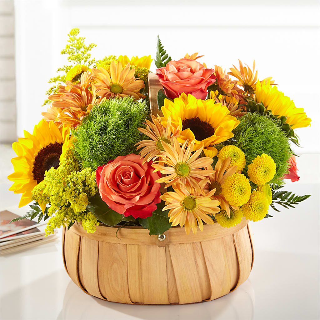 Harvest Sunflower Basket – BUZ N' BEE FLORIST GIFT & NURSERY, Clinton LA
