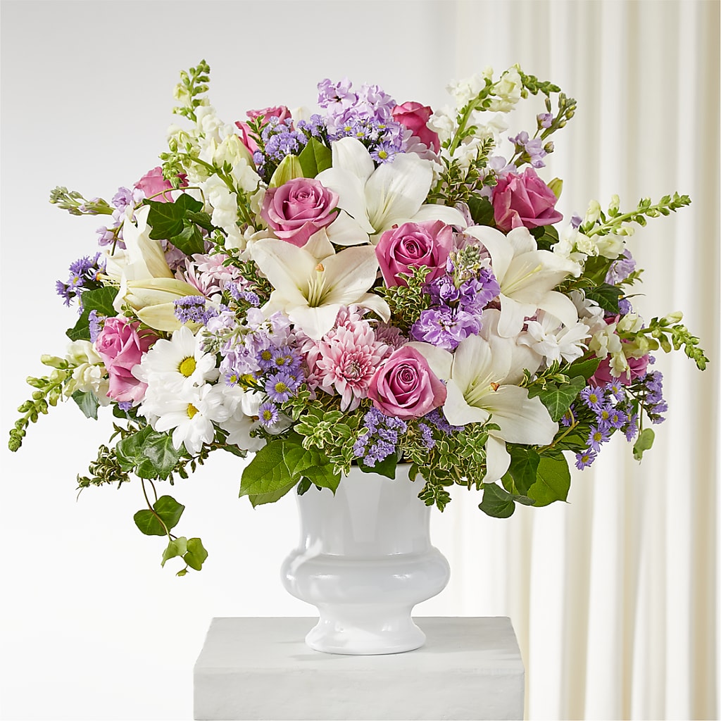 Remarkable Life Urn Arrangement – BUZ N' BEE FLORIST GIFT & NURSERY, Clinton LA