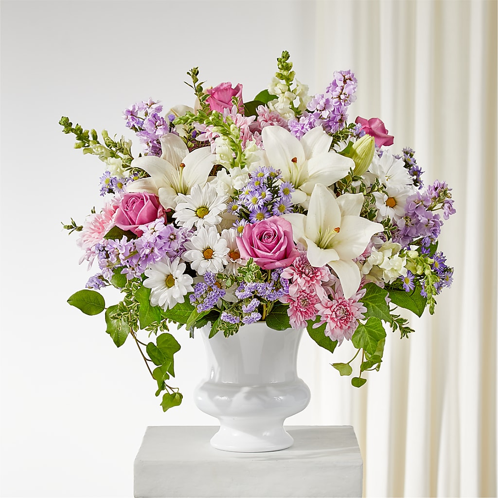 Remarkable Life Urn Arrangement – BUZ N' BEE FLORIST GIFT & NURSERY, Clinton LA
