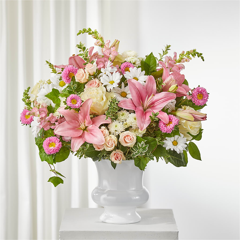 Empathetic Blooms Urn Arrangement – BUZ N' BEE FLORIST GIFT & NURSERY, Clinton LA