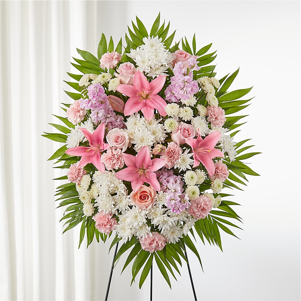Offering Solace Standing Spray – BUZ N' BEE FLORIST GIFT & NURSERY, Clinton LA