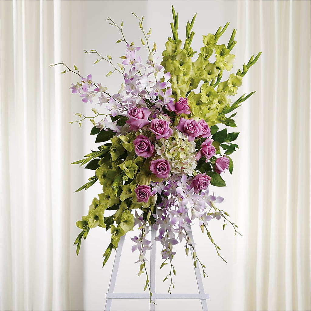 Lasting Legacy Standing Spray – BUZ N' BEE FLORIST GIFT & NURSERY, Clinton LA