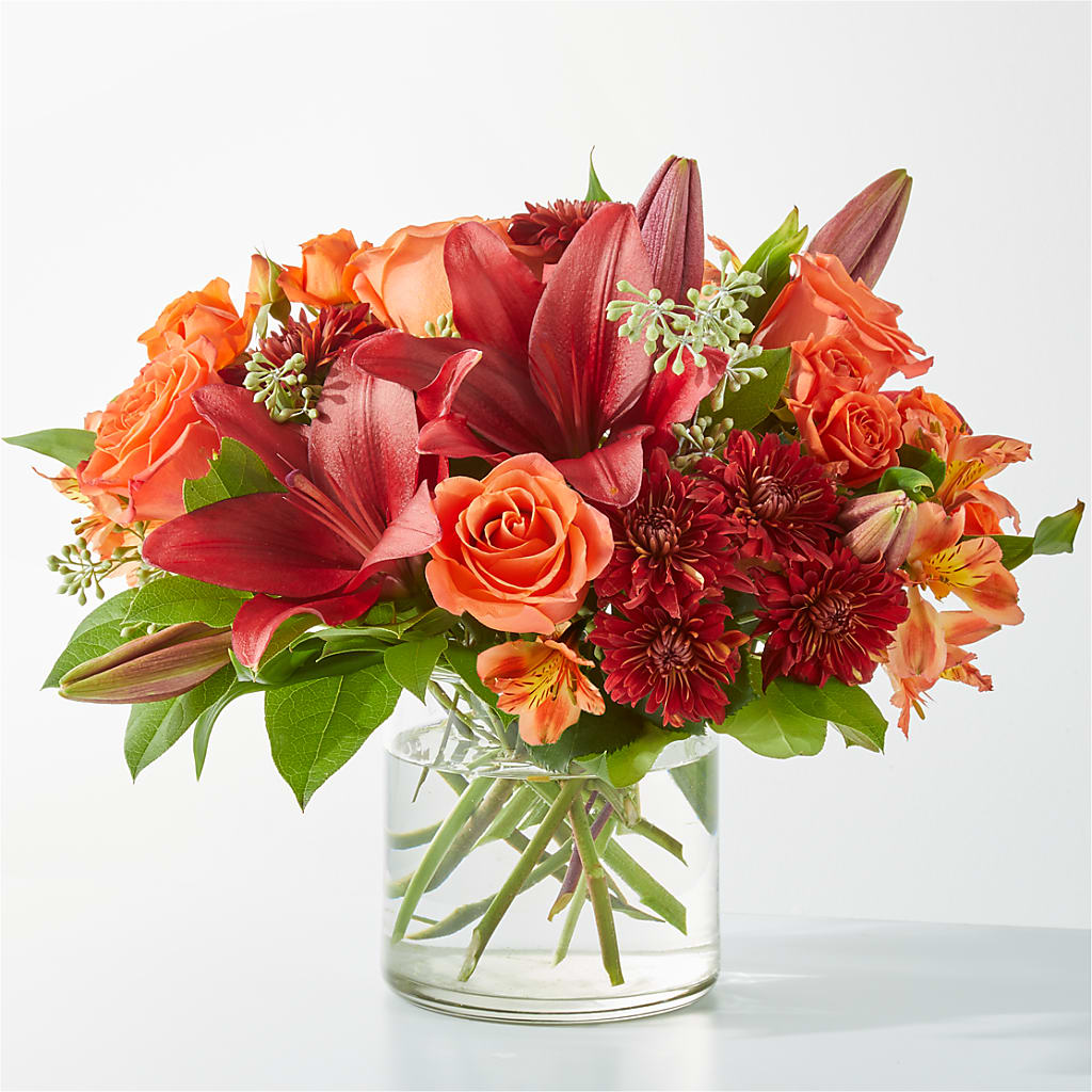 Crimson Leaves Bouquet – BUZ N' BEE FLORIST GIFT & NURSERY, Clinton LA