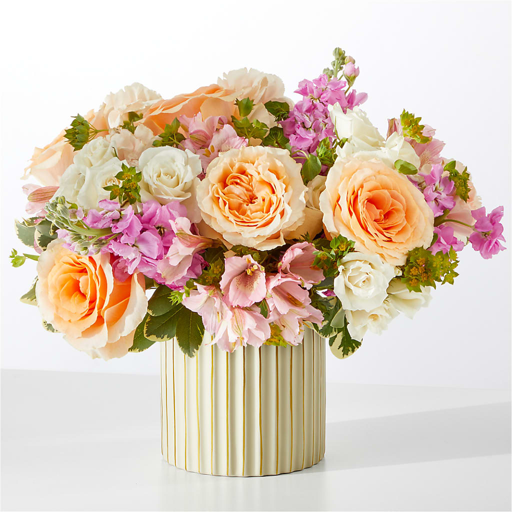 Paradise Bouquet with Ivory Vase – BUZ N' BEE FLORIST GIFT & NURSERY, Clinton LA
