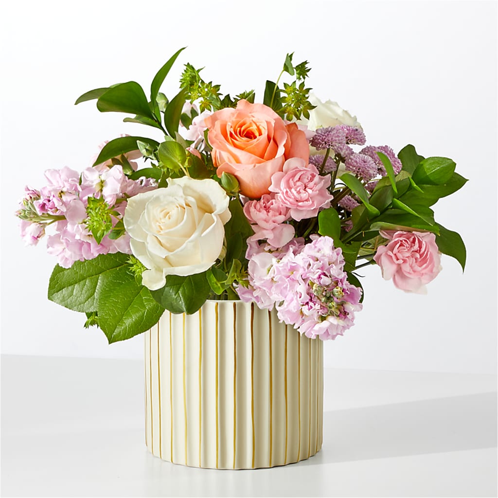 French Market Bouquet with Ivory Vase – BUZ N' BEE FLORIST GIFT & NURSERY, Clinton LA