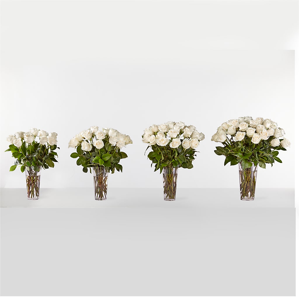 Long Stem White Rose Bouquet – BUZ N' BEE FLORIST GIFT & NURSERY, Clinton LA
