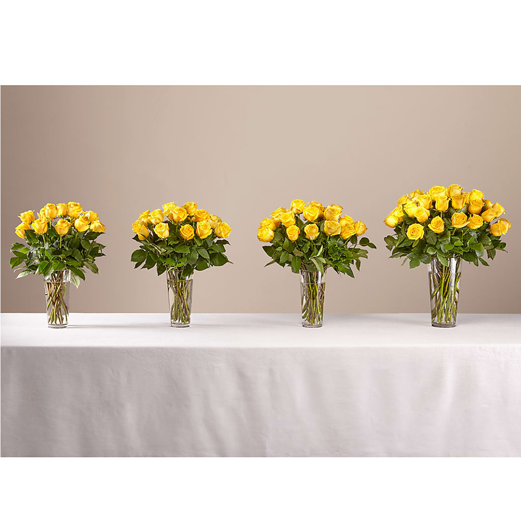 Long Stem Yellow Rose Bouquet – BUZ N' BEE FLORIST GIFT & NURSERY, Clinton LA