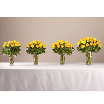 Long Stem Yellow Rose Bouquet – BUZ N' BEE FLORIST GIFT & NURSERY, Clinton LA