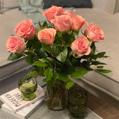 Long Stem Pink Rose Bouquet – BUZ N' BEE FLORIST GIFT & NURSERY, Clinton LA
