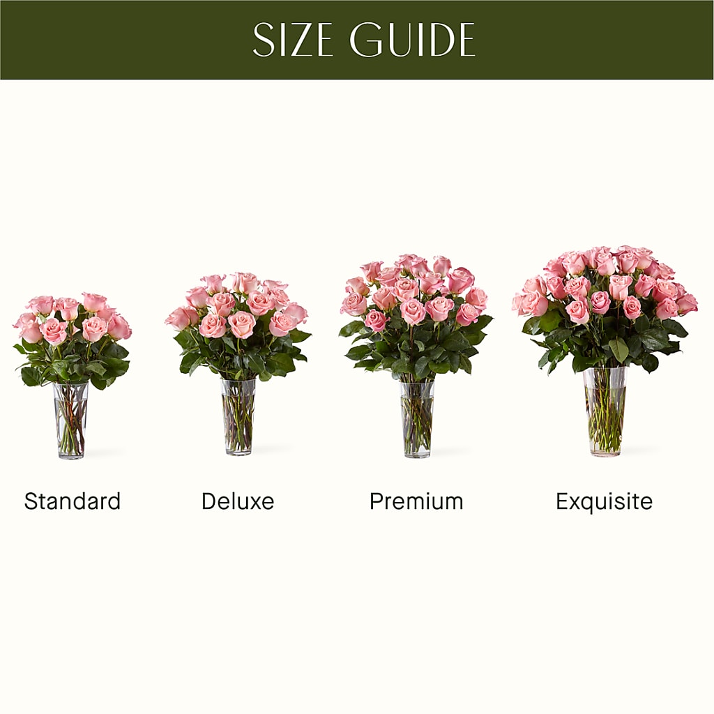 Long Stem Pink Rose Bouquet – BUZ N' BEE FLORIST GIFT & NURSERY, Clinton LA