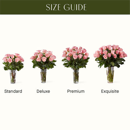Long Stem Pink Rose Bouquet – BUZ N' BEE FLORIST GIFT & NURSERY, Clinton LA