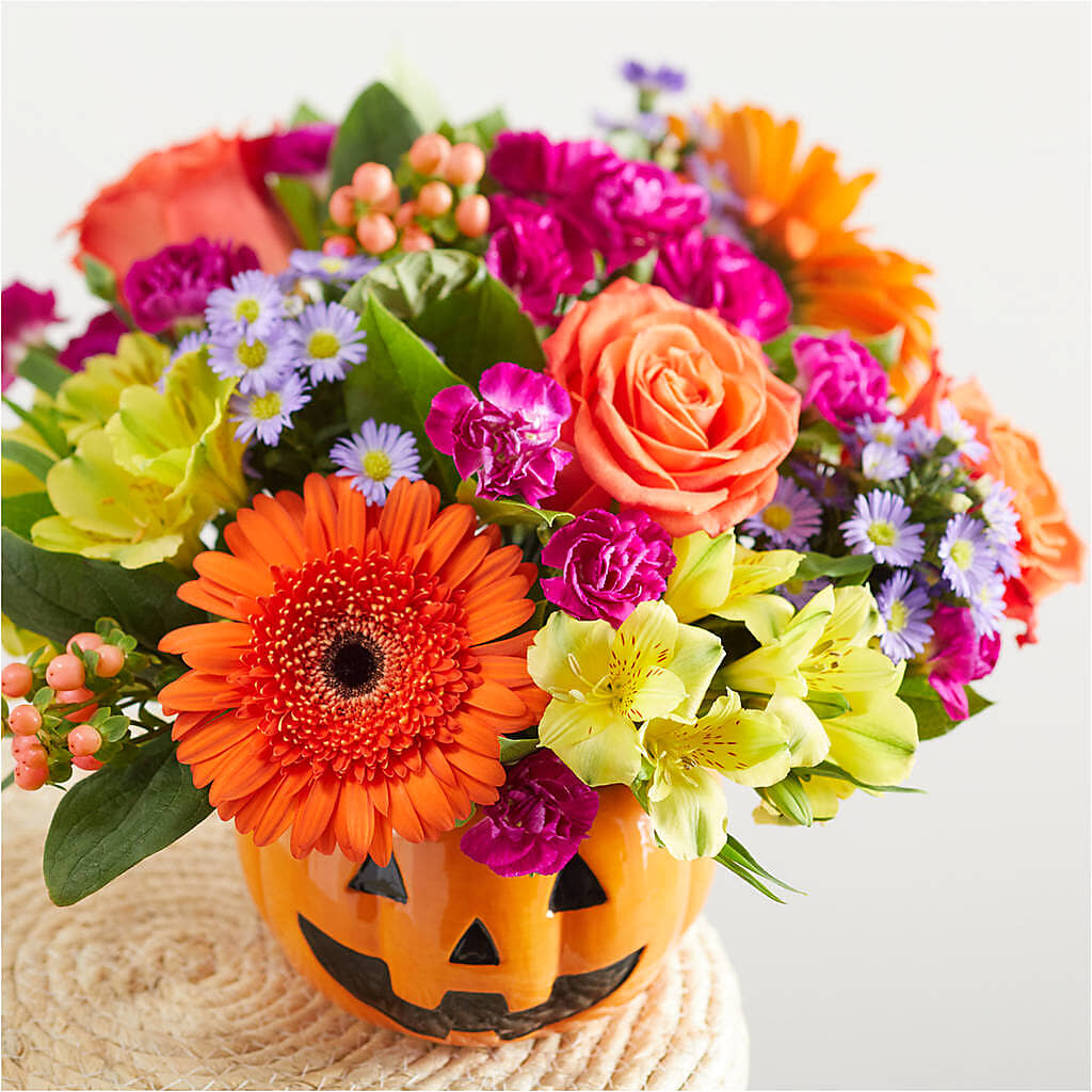 Tricks & Treats Pumpkin – BUZ N' BEE FLORIST GIFT & NURSERY, Clinton LA