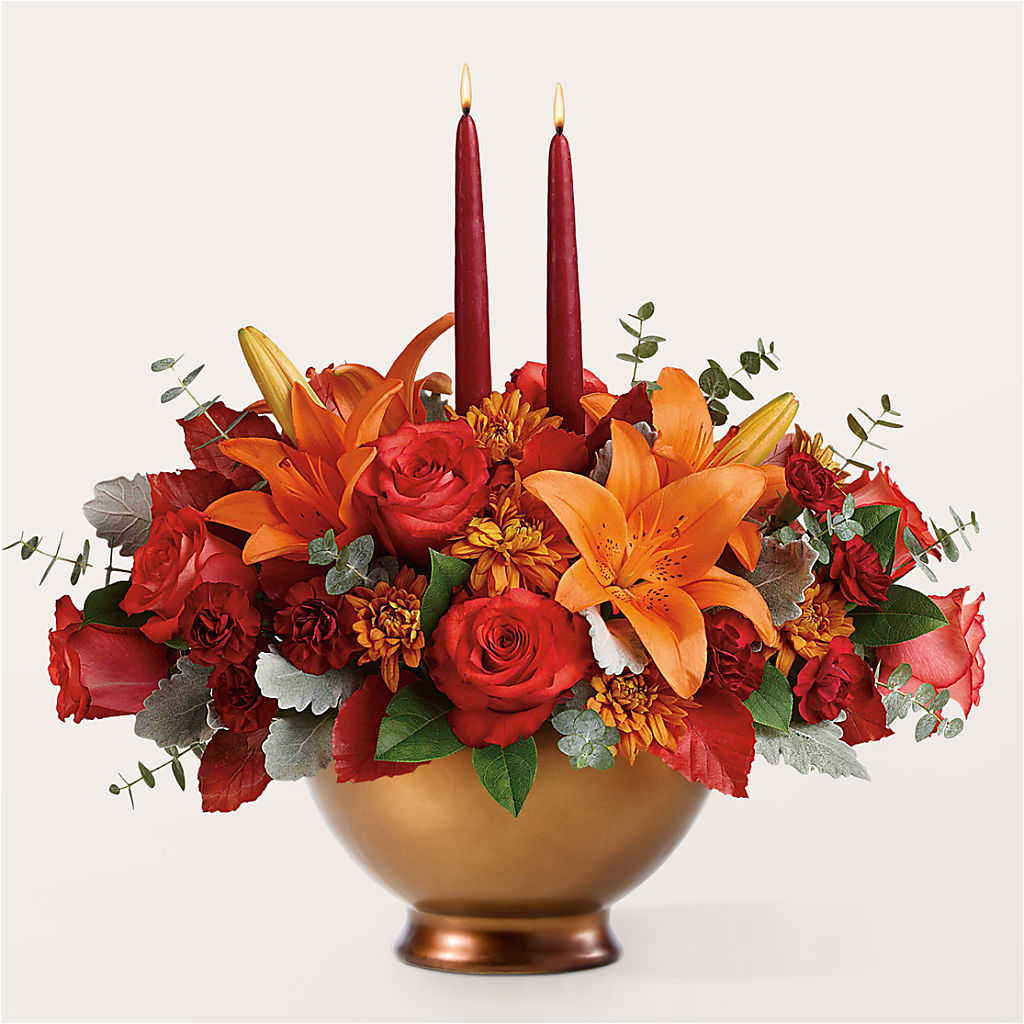 Fruits of Fall Centerpiece – BUZ N' BEE FLORIST GIFT & NURSERY, Clinton LA