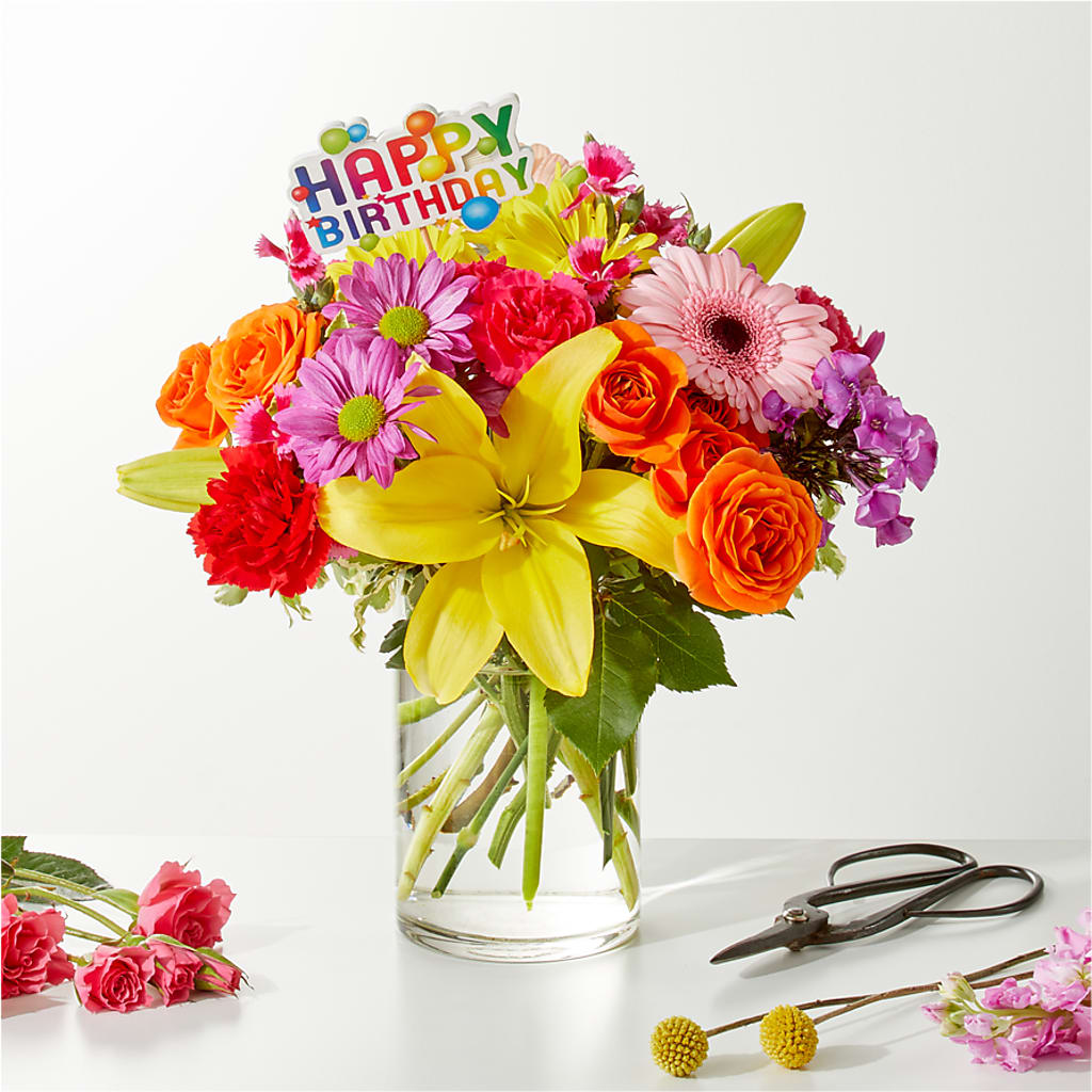 Cue the Confetti - A Florist Original – BUZ N' BEE FLORIST GIFT & NURSERY, Clinton LA