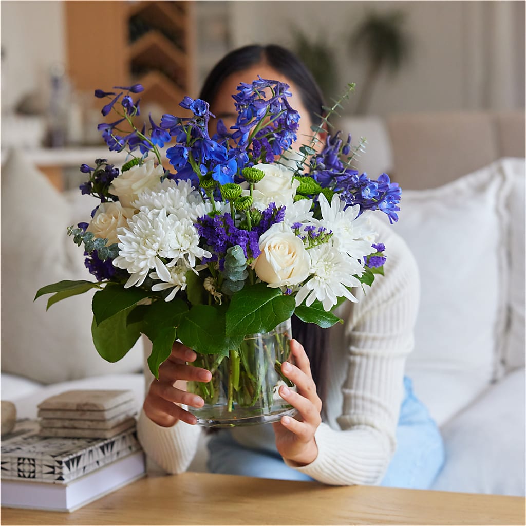Cerulean Waves Bouquet – BUZ N' BEE FLORIST GIFT & NURSERY, Clinton LA