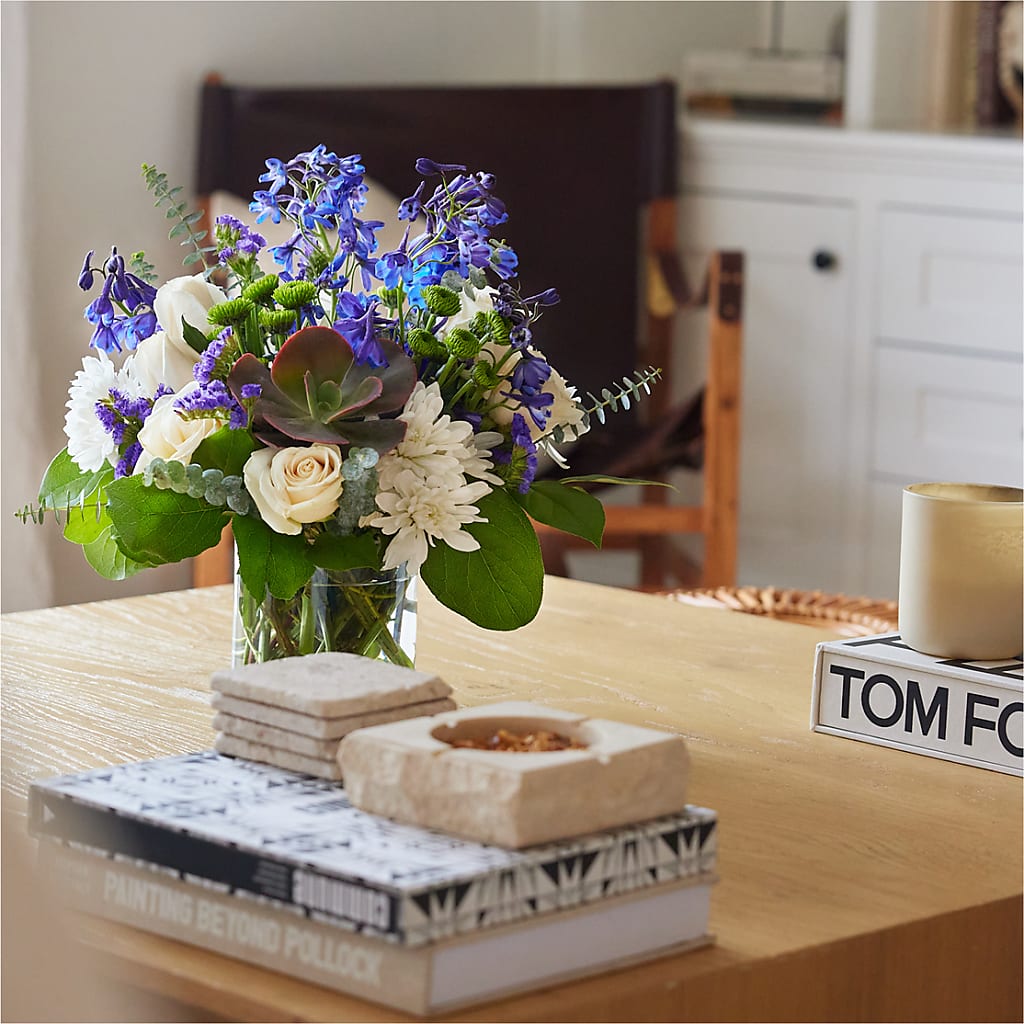 Cerulean Waves Bouquet – BUZ N' BEE FLORIST GIFT & NURSERY, Clinton LA