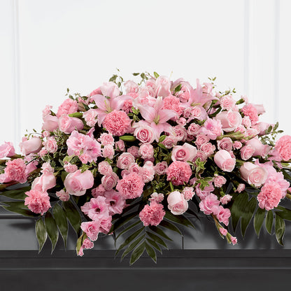 Garden of Comfort Casket Spray (Standard) – BUZ N' BEE FLORIST GIFT & NURSERY, Clinton LA