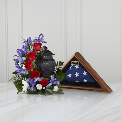 Patriotic Tribute Arrangement – BUZ N' BEE FLORIST GIFT & NURSERY, Clinton LA