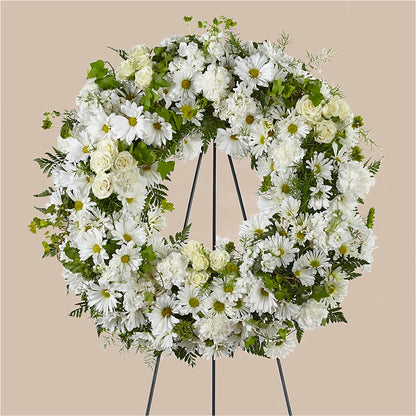 Faithful Wishes Wreath – BUZ N' BEE FLORIST GIFT & NURSERY, Clinton LA