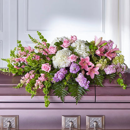 Life's Gratitude Casket Spray – BUZ N' BEE FLORIST GIFT & NURSERY, Clinton LA
