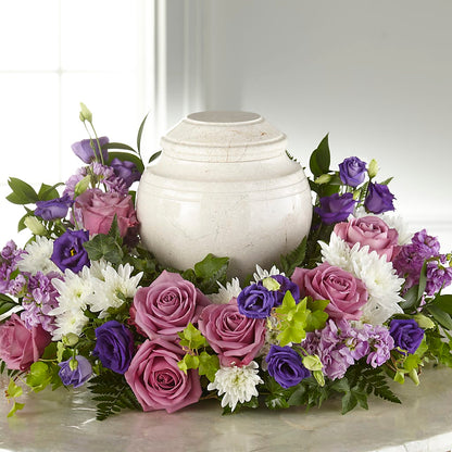 Blooming Sympathy Cremation Adornment – BUZ N' BEE FLORIST GIFT & NURSERY, Clinton LA