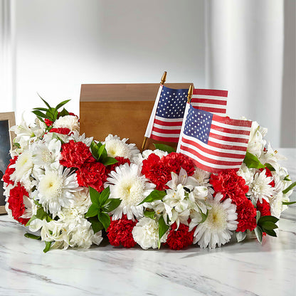 Spirit of Patriotism Cremation Adornment – BUZ N' BEE FLORIST GIFT & NURSERY, Clinton LA
