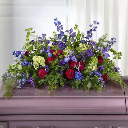 Always Treasured Casket Spray – BUZ N' BEE FLORIST GIFT & NURSERY, Clinton LA